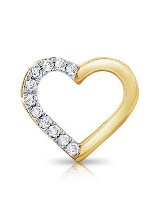 .12CT DIAMOND OPEN HEART PENDANT