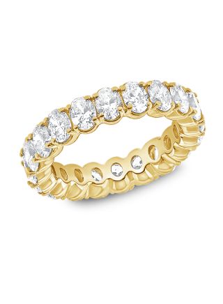 3.96CT OVAL SHAPE DIAMOND ETERNITY RING