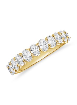 1.30CT OVAL SHAPE DIAMOND HALFWAY RING