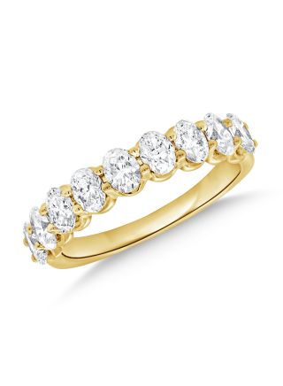 1.40CT OVAL SHAPE DIAMOND HALFWAY RING