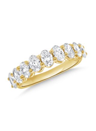 1.80CT OVAL SHAPE DIAMOND HALFWAY RING