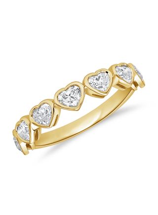 .99CT HEART SHAPE DIAMOND BEZEL RING