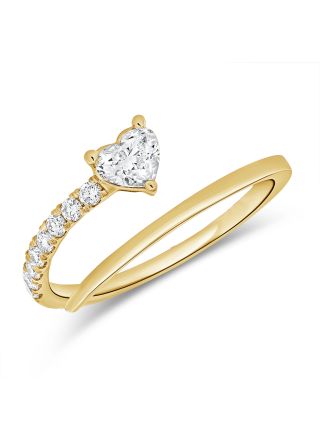 .43CT DIAMOND HEART WRAP RING