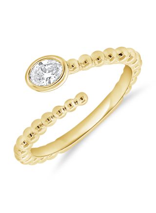 .20CT OVAL SHAPE DIAMOND BALL SOLITAIRE  WRAP RING
