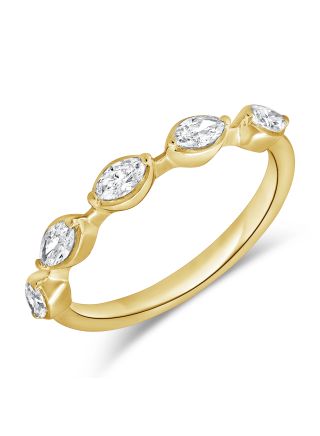 0.41CT MARQUISE SHAPE DIAMOND BEZEL RING