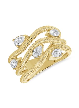 0.75CT PEAR SHAPE DIAMOND RING