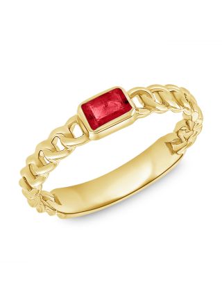 .36ct DESIGNER LINKS CHAIN RING