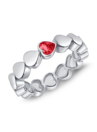 .38CT RUBY HEART RING
