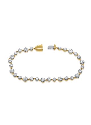 5.35CT DIAMOND BLACK RHODIUM TENNIS BRACELET