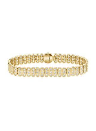 3.81CT DIAMOND BEZEL SET TENNIS BRACELET