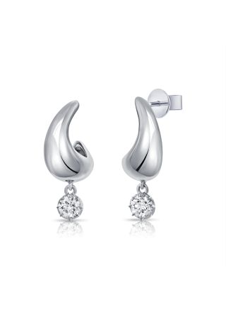 0.61CT DIAMOND HUGGIE EARRINGS
