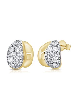 2.56CT DIAMOND HUGGIE EARRINGS