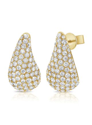 3.82CT DIAMOND PEAR SHAPE DROP EARRINGS