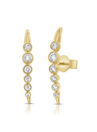 0.46CT DIAMOND STUD EARRINGS
