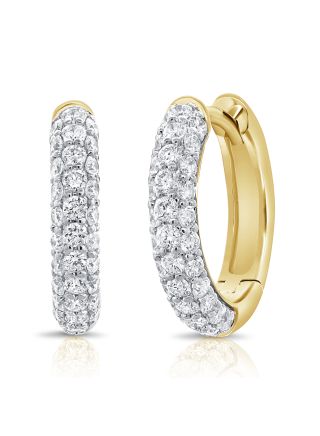 0.83CT DIAMOND HUGGIE EARRINGS