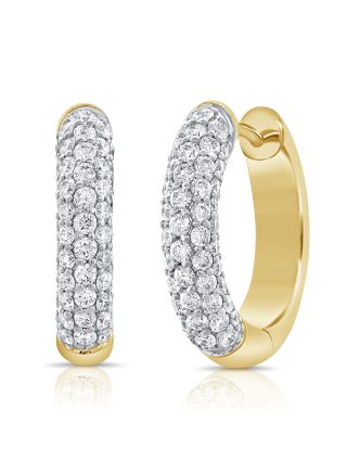 0.73CT DIAMOND HUGGIE EARRINGS