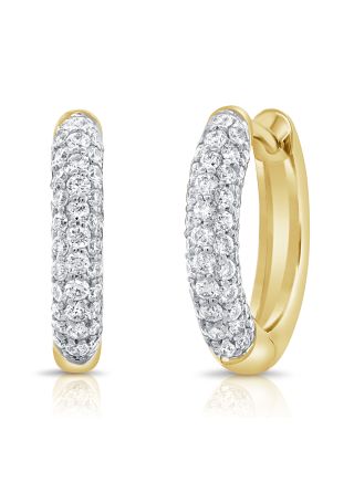 0.38CT DIAMOND HUGGIE EARRINGS