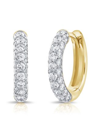 0.66CT DIAMOND HUGGIE EARRINGS