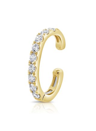 0.35CT DIAMOND CUFF EARRINGS