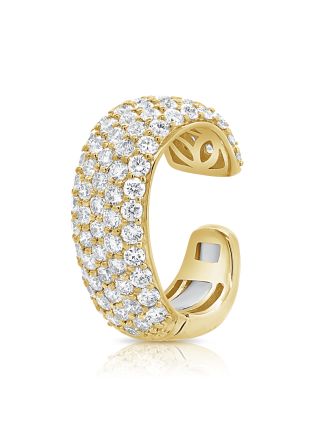 1.18CT DIAMOND PAVE CUFF EARRING