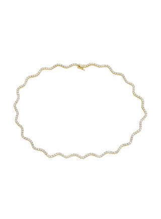 9CT DIAMOND TENNIS NECKLACE