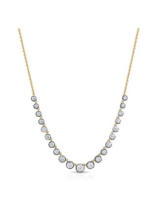 2.22CT DIAMOND SIX PRONG GRADUATED NECKLACE