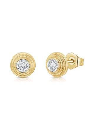 .40CT DIAMOND SOLITAIRE STUD EARRINGS