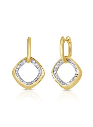 0.45CT DIAMOND HUGGIE EARRINGS