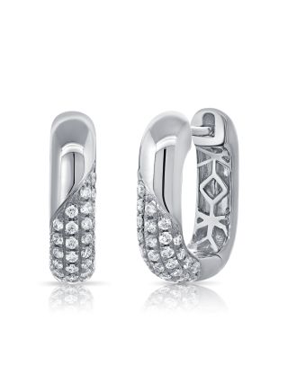 0.41CT DIAMOND HUGGIE EARRINGS