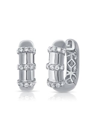 0.22CT DIAMOND HUGGIE EARRINGS