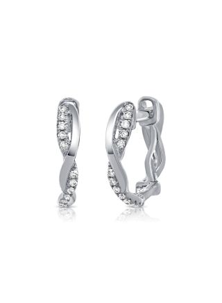 0.06CT DIAMOND HUGGIE EARRINGS