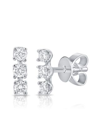 .13CT DIAMOND STUD EARRINGS