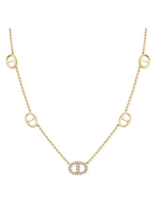 .18CT DIAMOND MARINER LINK STATION NECKLACE