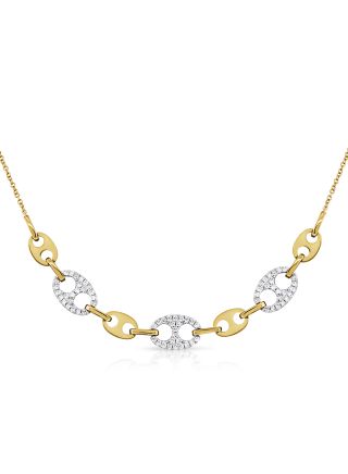 .36CT DIAMOND MARINER LINK NECKLACE