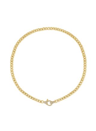 .30CT DIAMOND LOBSTER LOCK LINK NECKLACE