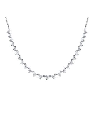 2.14CT DIAMOND STATION NECKLACE
