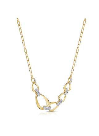 0.25CT DIAMOND LINK NECKLACE
