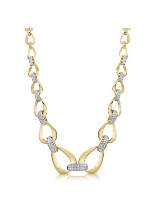 2.08CT DIAMOND LINK NECKLACE