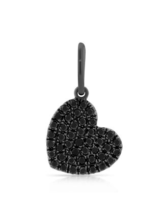 .42CT BLACK DIAMOND HEART PENDANT