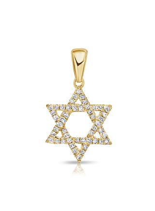 .13CT DIAMOND STAR OF DAVID PENDANT