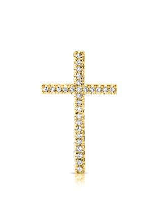 .08CT DIAMOND CROSS PENDANT