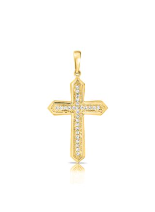 .08CT DIAMOND CROSS PENDANT