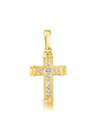 .03CT DIAMOND CROSS PENDANT