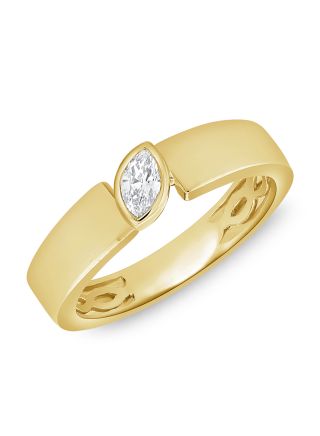 0.15CT MARQUISE SHAPE DIAMOND SOLITAIRE RING