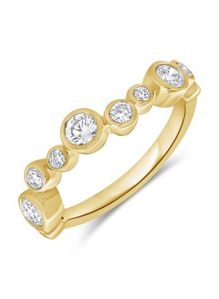 0.71CT DIAMOND BEZEL SET RING