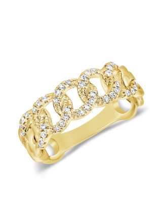 .10CT DIAMOND LINK CHAIN RING