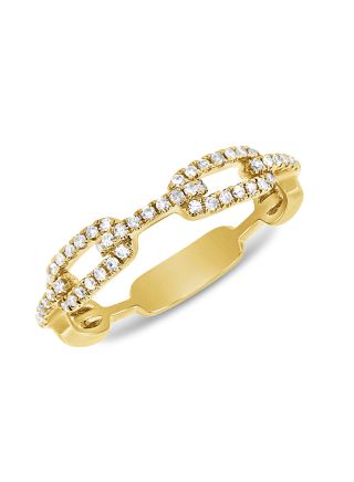 .18CT DIAMOND LINK CHAIN RING