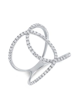 .47CT DIAMOND CROSSOVER RING