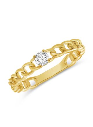 .13CT DIAMOND SOLITAIRE CHAIN RING