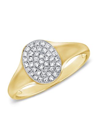 .19CT DIAMOND OVAL PAVE RING